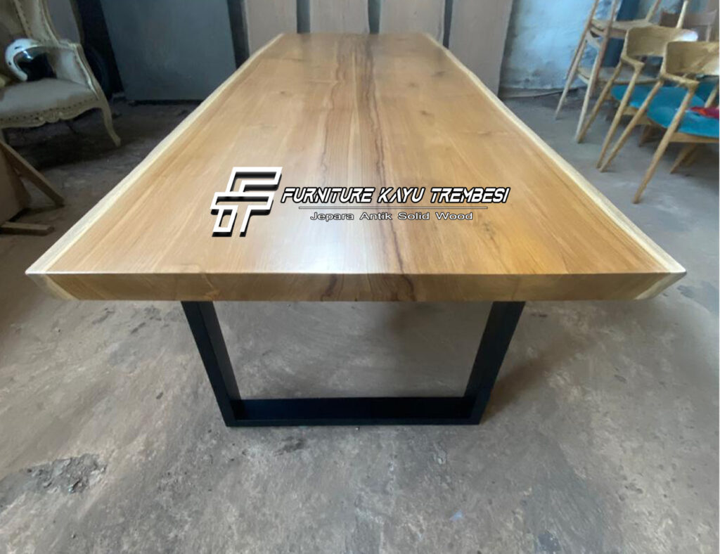 Meja Jati, Meja Makan, Meja Solid, Meja Meeting Sisi Alami