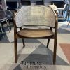 Kursi Makan Minimalis Retro Design Rattan Combination FT-97