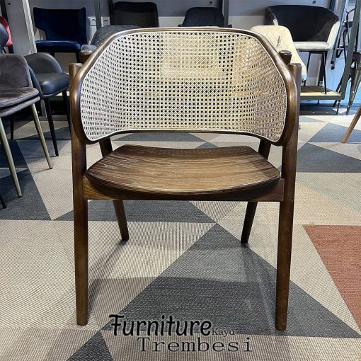 Kursi Makan Minimalis Retro Design Rattan Combination FT-97