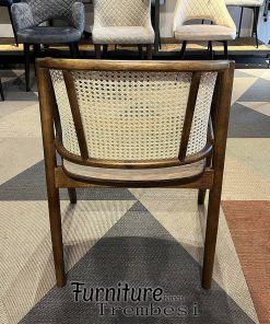 Kursi Makan Minimalis Retro Design Rattan Combination FT-97.2
