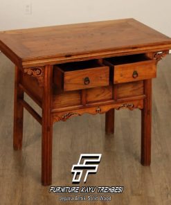 Desain Meja Altar Doa Klasik Kayu Jati Perhutani FT-139.2