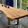 Desain Meja Jati Solid Terbaru Live Edge FT-110
