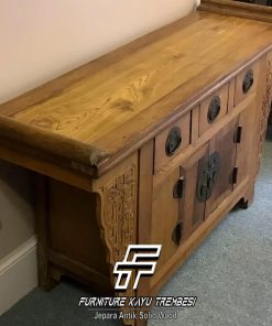 Meja Altar Persembahan Kayu Jati Solid Desain Klasik FT-137.2