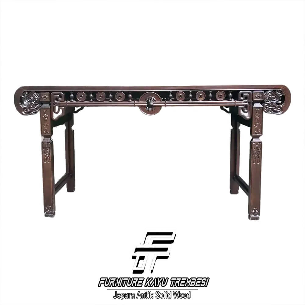 Meja Persembahan Doa Ukiran Klasik Kayu Solid FT-138.1