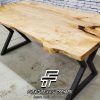Model Meja Jati Solid Jepara Live Edge Style FT-113