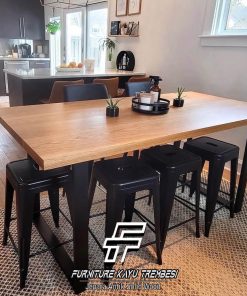 Meja Kayu Solid Jati Kitchen Room Minimalis Design FT-177