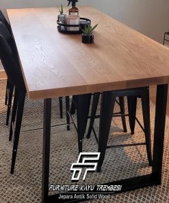 Meja Kayu Solid Jati Kitchen Room Minimalis Design FT-177.1