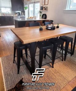 Meja Kayu Solid Jati Kitchen Room Minimalis Design FT-177.2