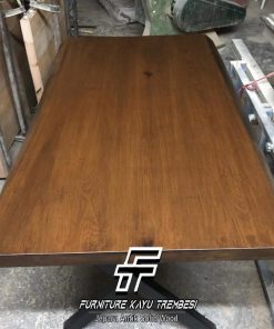 Meja Jati Solid Industrial Design Minimalis Dining Room FT-184.2