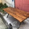 Model Meja Jati Solid Serat Kayu Alami Live Edge FT-186