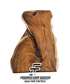 Harga Meja Makan Kayu Utuh Solid Sisi Alami Premium Style FT-212.1