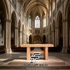 Meja Altar Minimalis Gereja Teak Solid Wood Premium FT-205