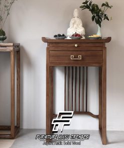 Meja Altar Minimalis Jati Natural Solid Wood FT-201