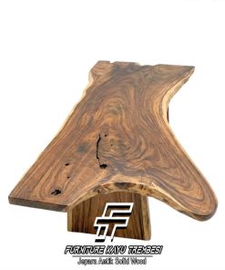 Meja Makan Kayu Trembesi Solid Live Edge Ukuran Jumbo FT-211.2