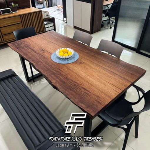 Solid Suar Wood Dining Table Design Premium Style FT-210