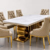 Meja Makan Marmer stainless